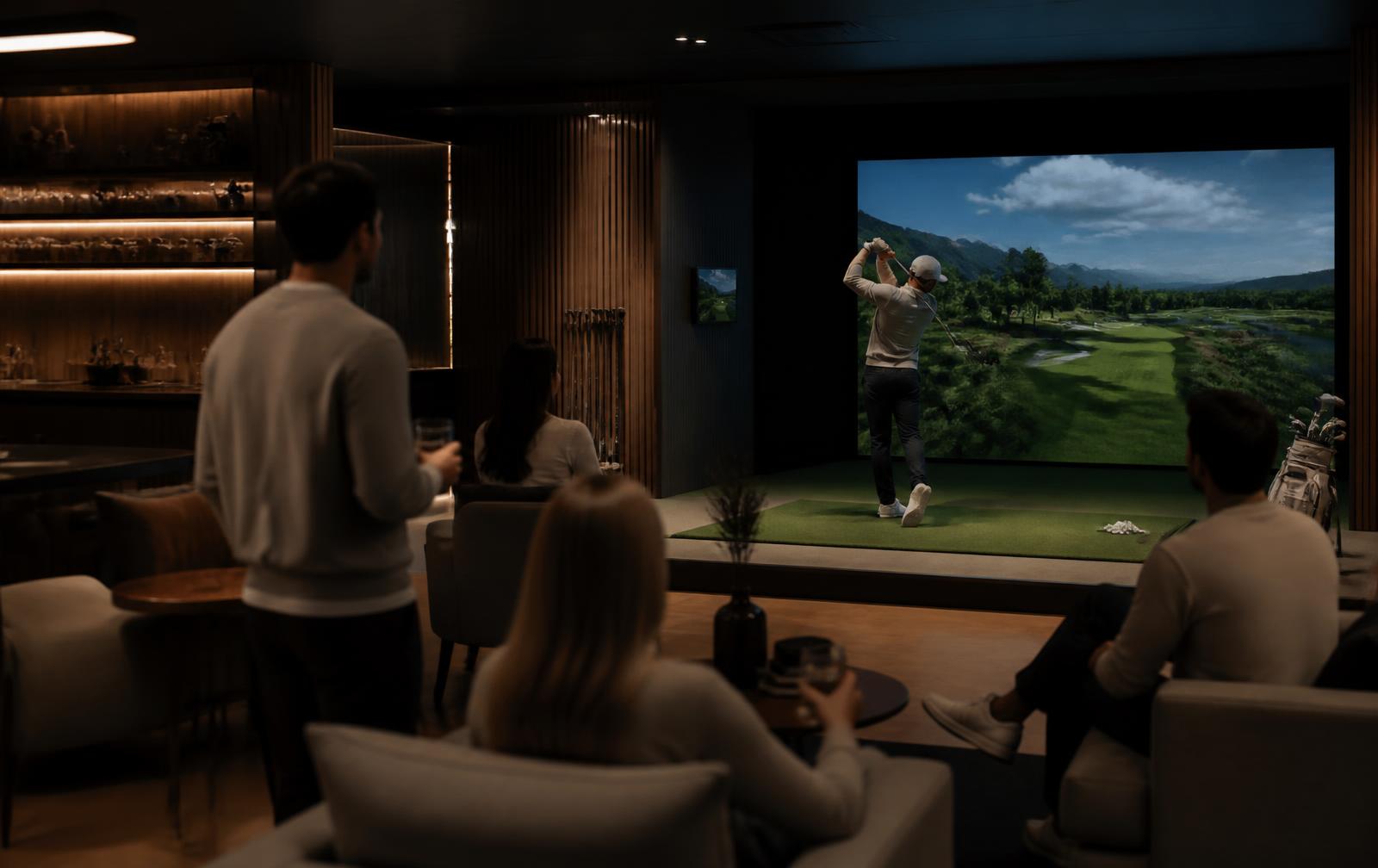 Företagsevent med TrackMan-slagplats i premium golfmiljö
